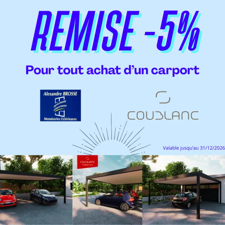 REMISE 5% CARPORT COUBLANC