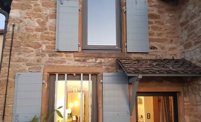 Fenêtres hybrides mixte bois aluminium de qualité Minco, Villefranche-sur-Saône, Menuiserie Alexandre Brosse