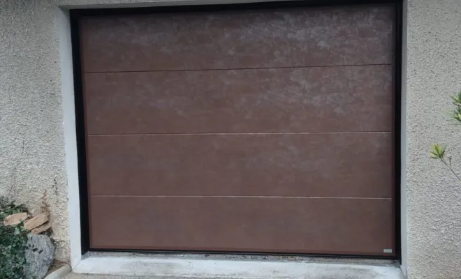 PORTE BASCULANTE LAMES LARGES